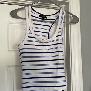 Striped racer back tank